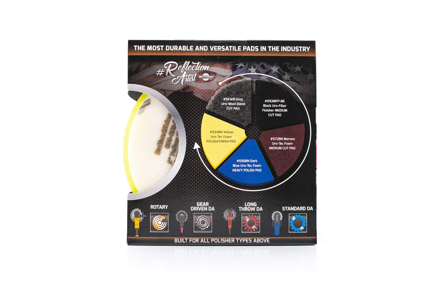 Buff and Shine Reflection Artist 5 inch Complete Buffing Kit