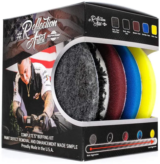 Buff and Shine Reflection Artist 5 inch Complete Buffing Kit